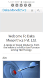 Mobile Screenshot of dakarefractories.com